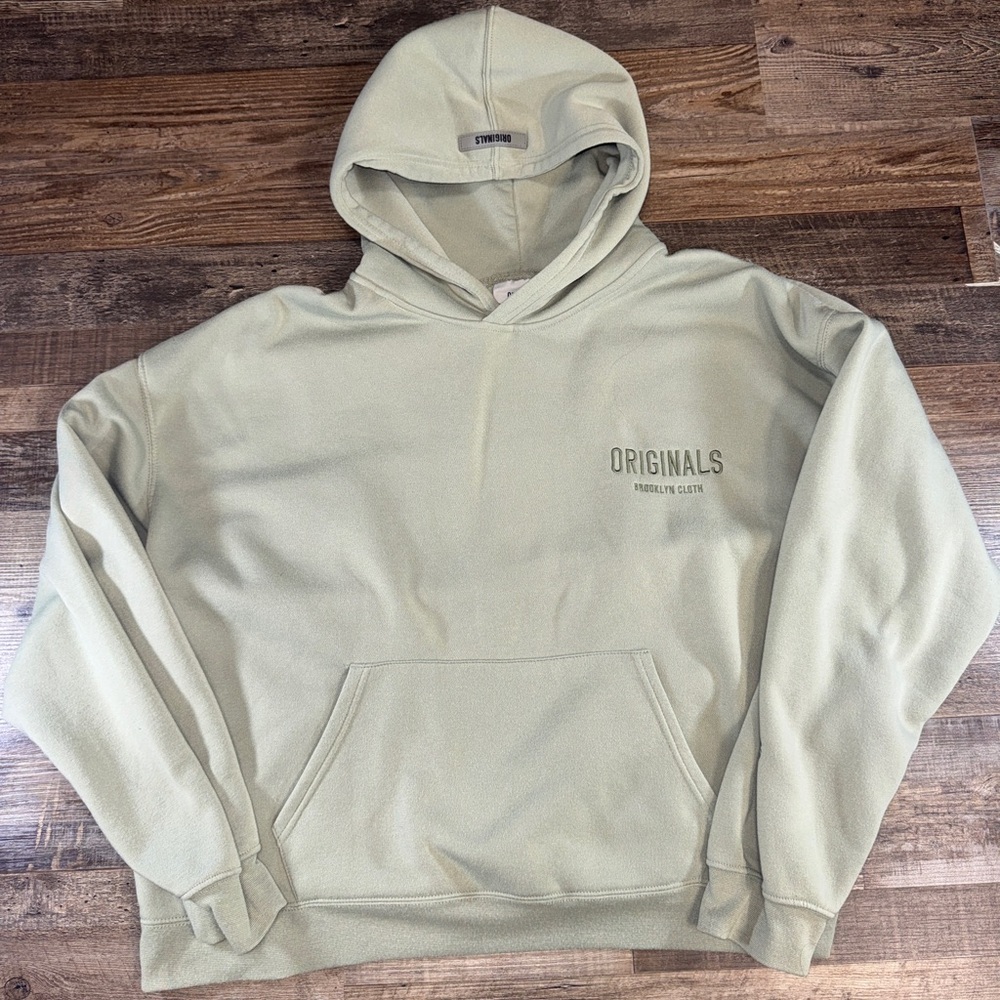 Originals Brooklyn Cloth Hoodie XL Sage Green Pullover